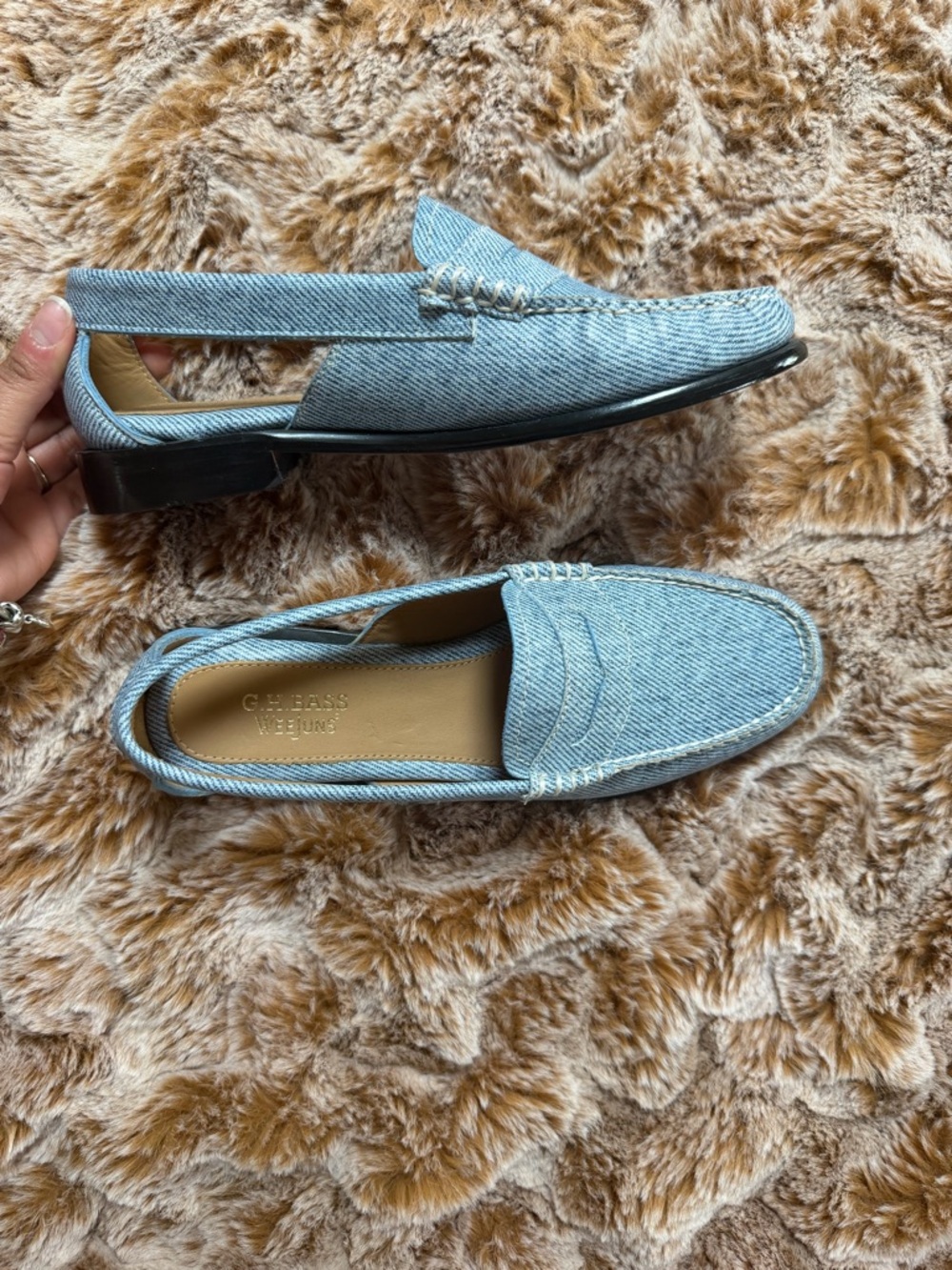 G.H. Bass & Co. Light Blue Denim Loafers